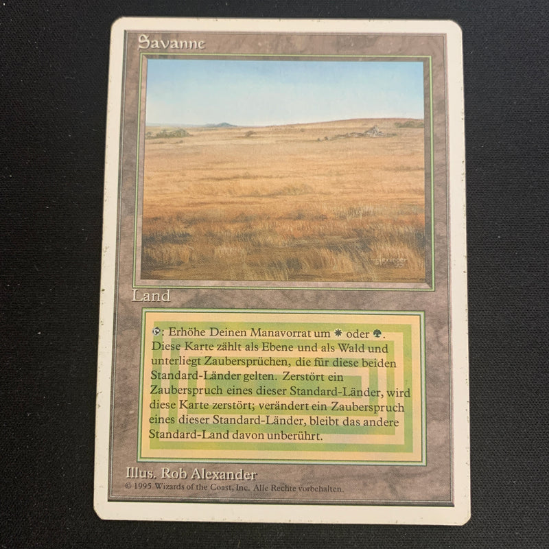 Magic the Gathering Savannah - Foreign White Bordered - German 