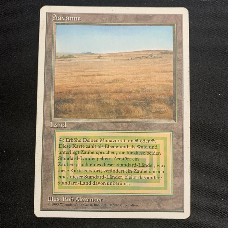 Magic the Gathering Savannah - Foreign White Bordered - German 