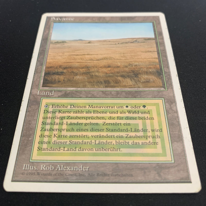 Magic the Gathering Savannah - Foreign White Bordered - German 