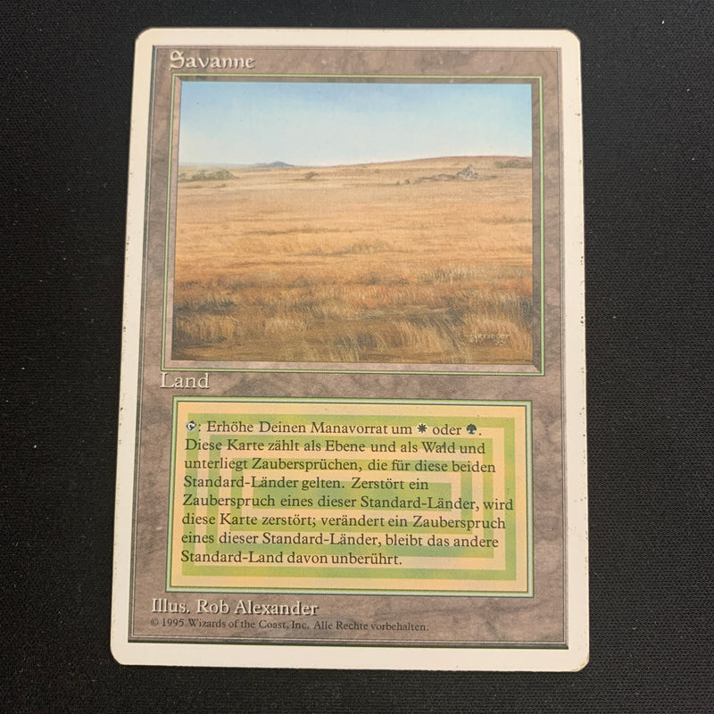 Magic the Gathering Savannah - Foreign White Bordered - German 