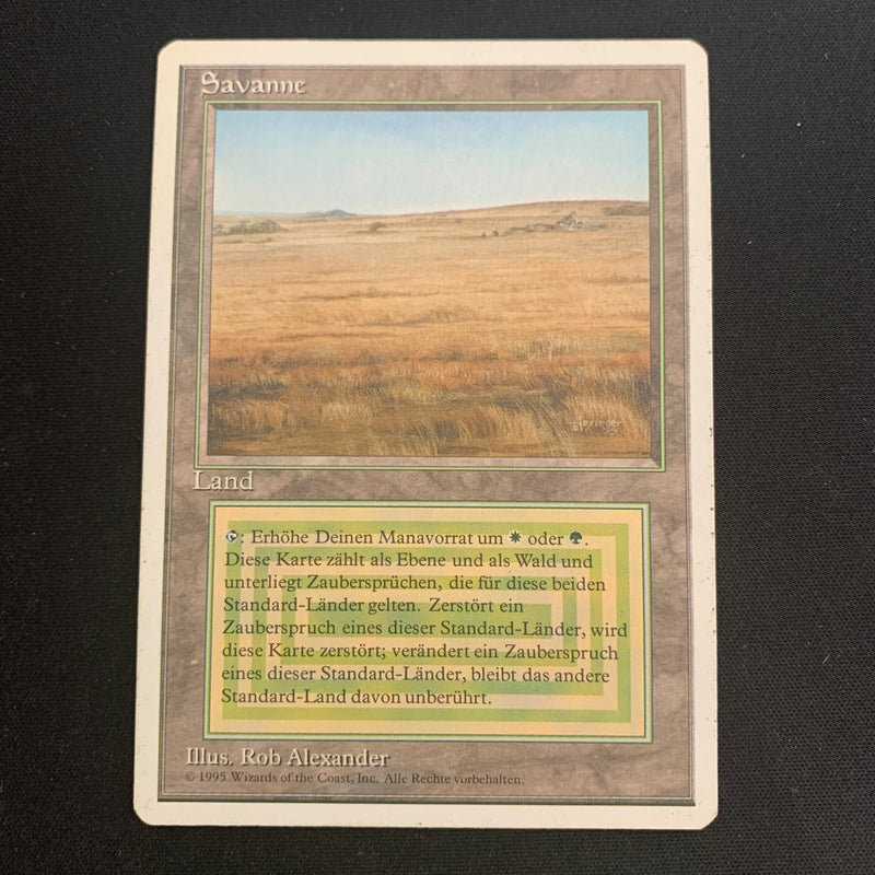 Magic the Gathering Savannah - Foreign White Bordered - German 