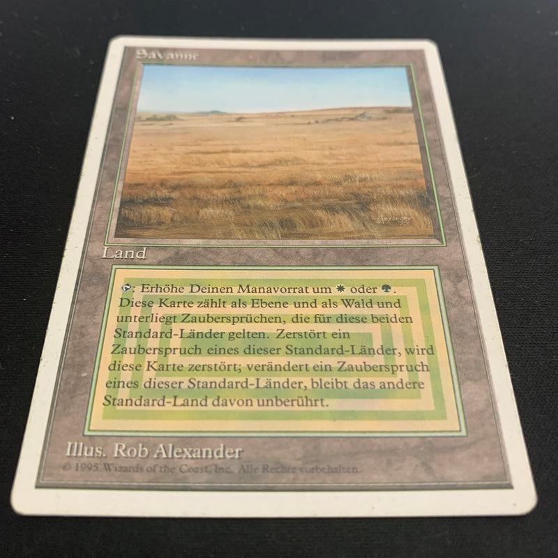 Magic the Gathering Savannah - Foreign White Bordered - German 