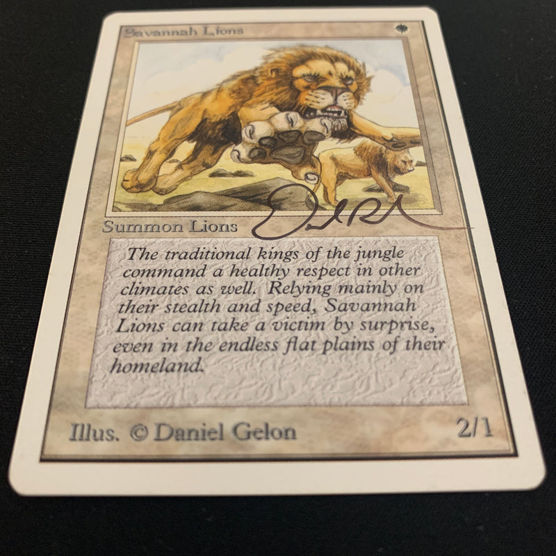 Magic the Gathering Savannah Lions - Unlimited 