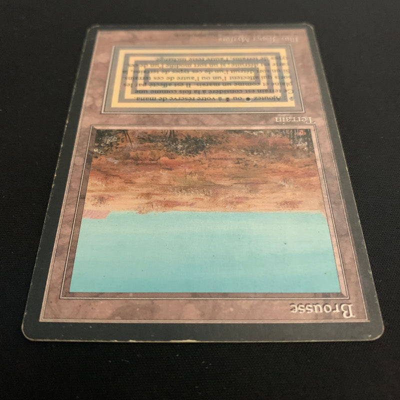 Magic the Gathering Scrubland - Foreign Black Bordered - French 