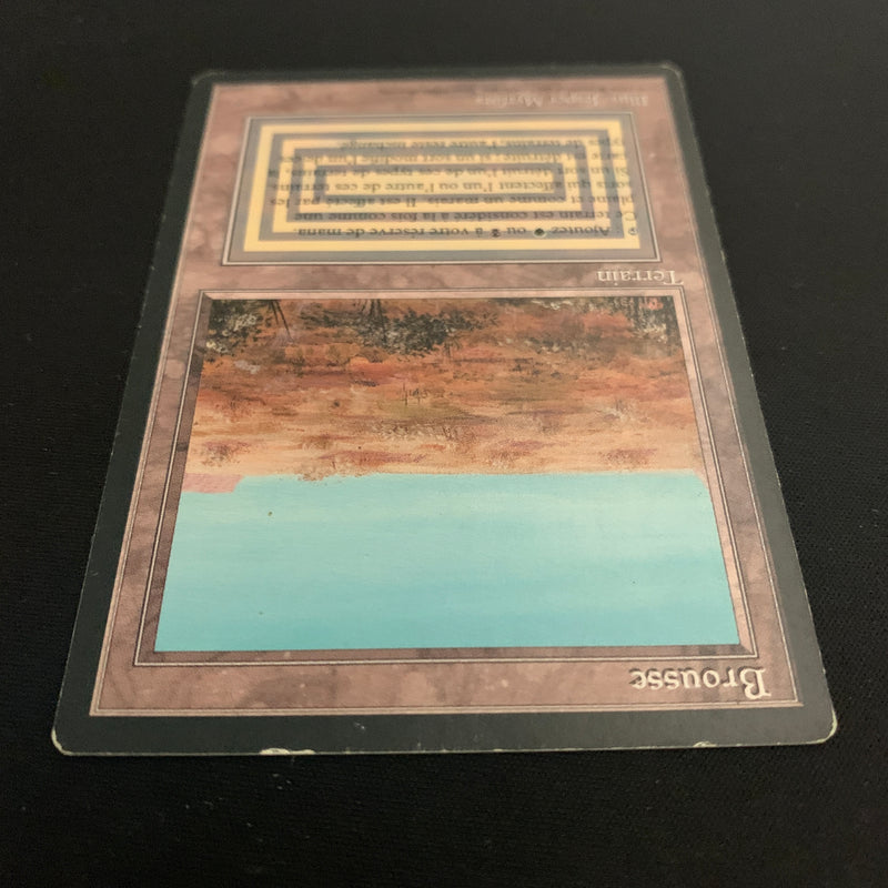 Magic the Gathering Scrubland - Foreign Black Bordered - French 