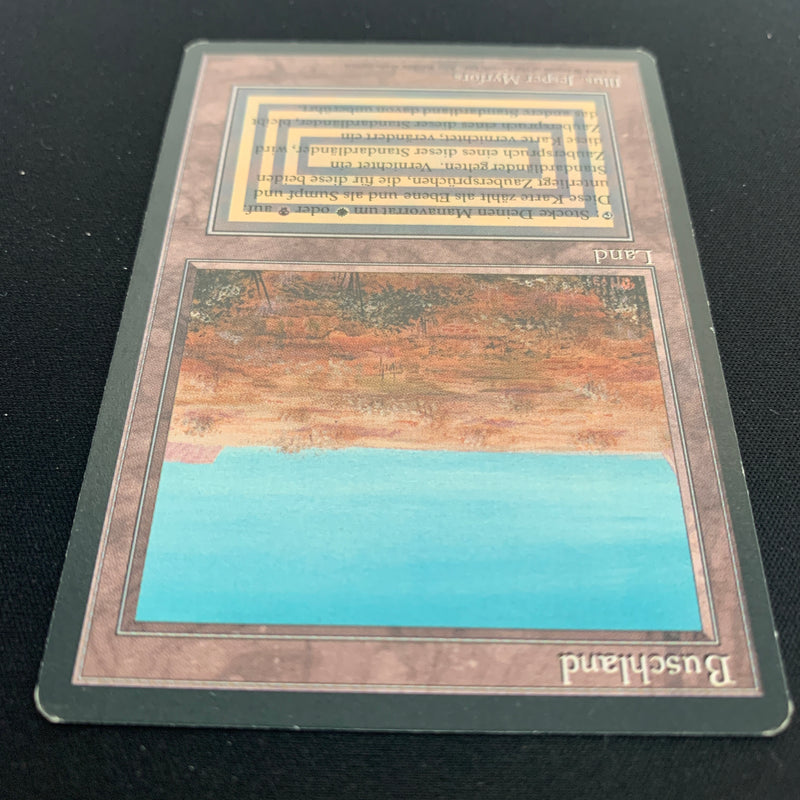 Magic the Gathering Scrubland - Foreign Black Bordered - German 