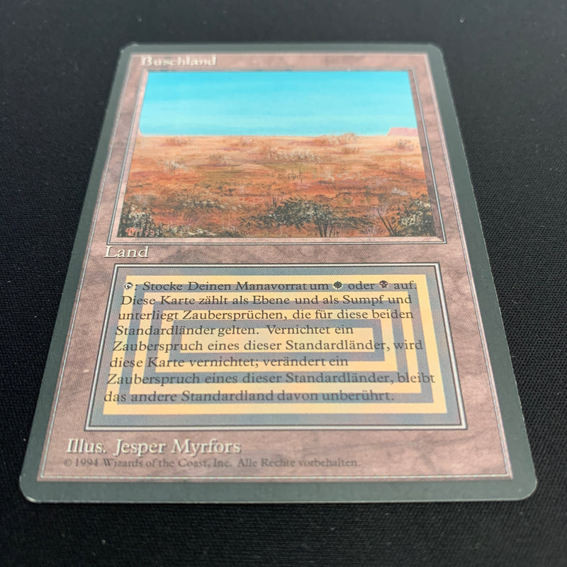 Magic the Gathering Scrubland - Foreign Black Bordered - German 