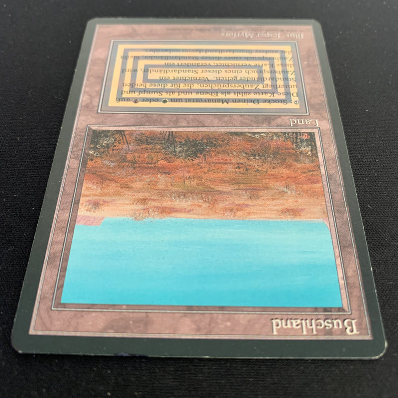 Magic the Gathering Scrubland - Foreign Black Bordered - German 