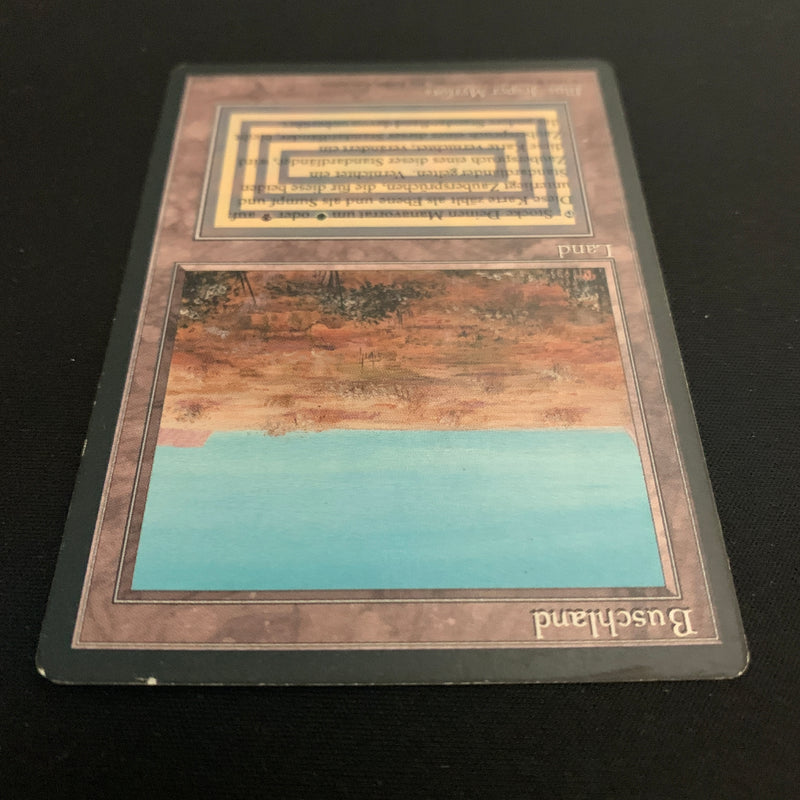 Magic the Gathering Scrubland - Foreign Black Bordered - German 