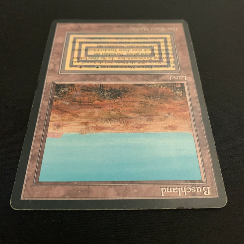 Magic the Gathering Scrubland - Foreign Black Bordered - German 