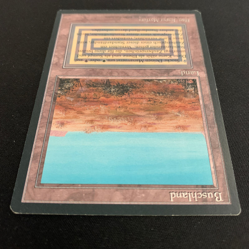 Magic the Gathering Scrubland - Foreign Black Bordered - German 