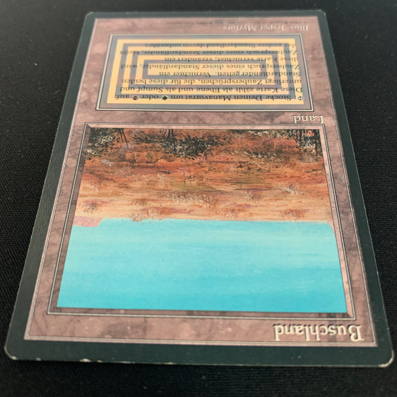 Magic the Gathering Scrubland - Foreign Black Bordered - German 