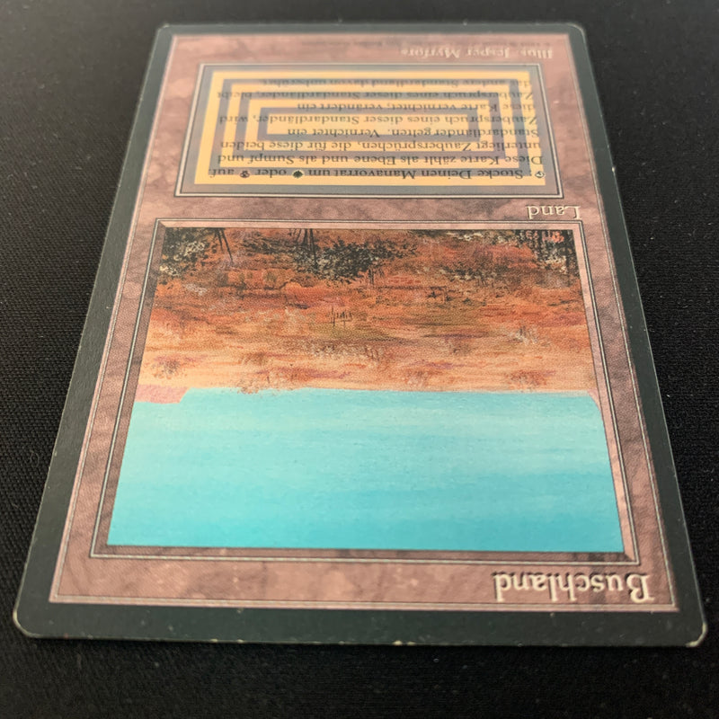 Magic the Gathering Scrubland - Foreign Black Bordered - German 