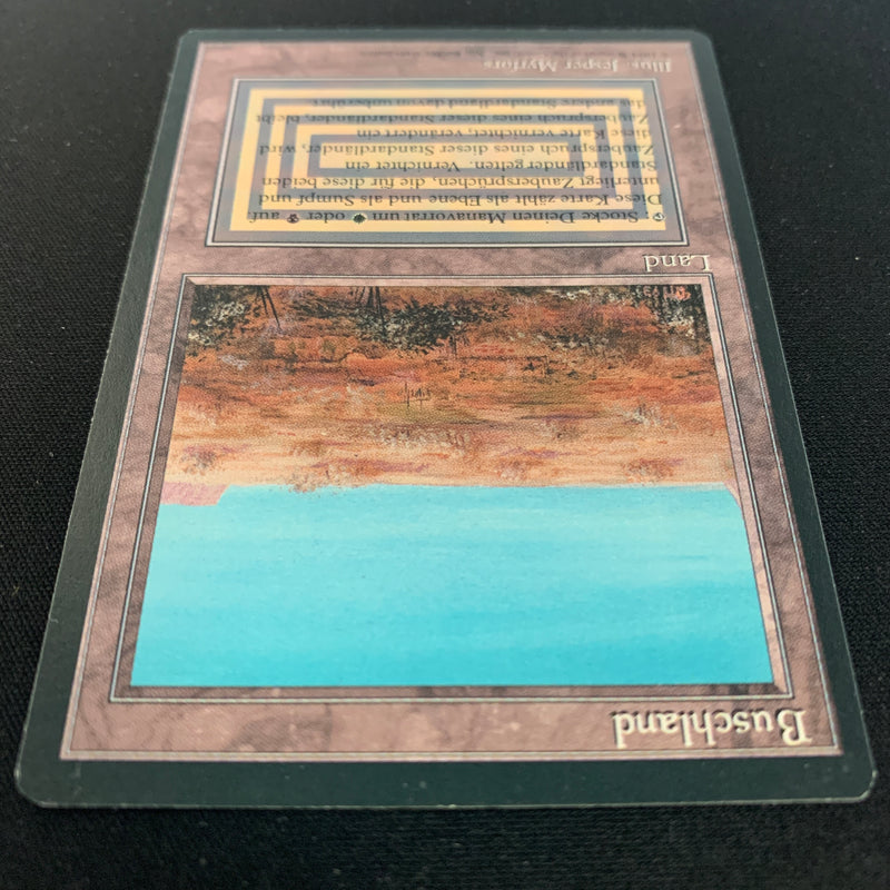 Magic the Gathering Scrubland - Foreign Black Bordered - German 