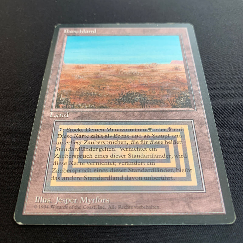 Magic the Gathering Scrubland - Foreign Black Bordered - German 