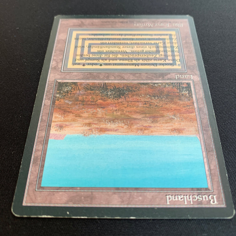 Magic the Gathering Scrubland - Foreign Black Bordered - German 