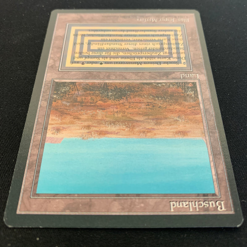 Magic the Gathering Scrubland - Foreign Black Bordered - German 