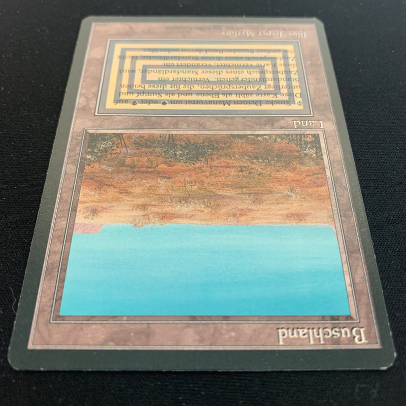 Magic the Gathering Scrubland - Foreign Black Bordered - German 