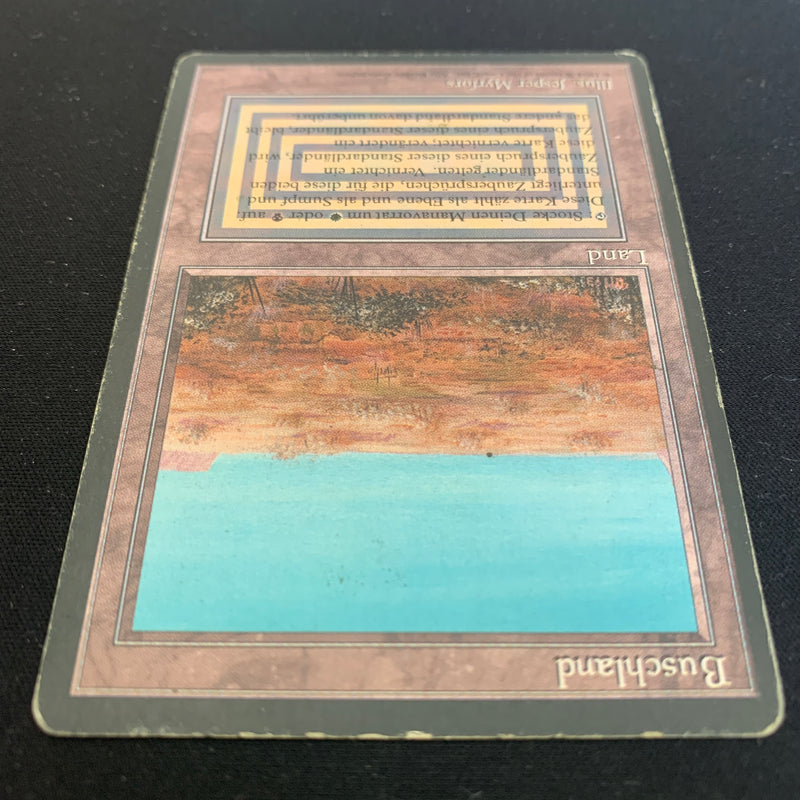 Magic the Gathering Scrubland - Foreign Black Bordered - German 