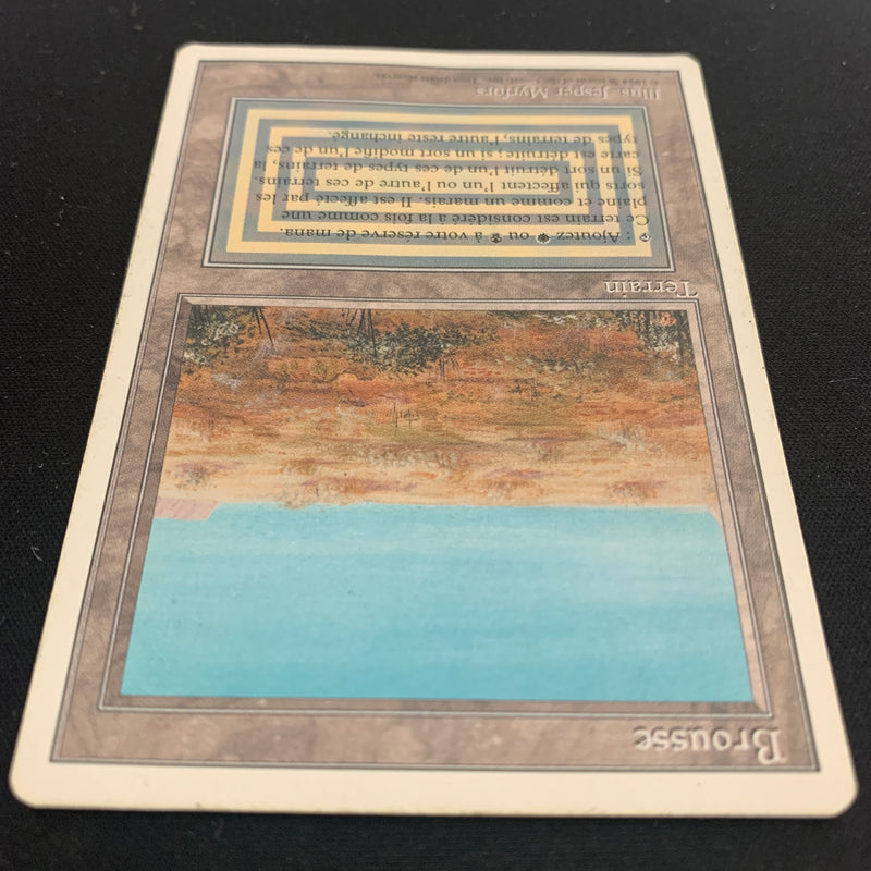 Magic the Gathering Scrubland - Foreign White Bordered - French 