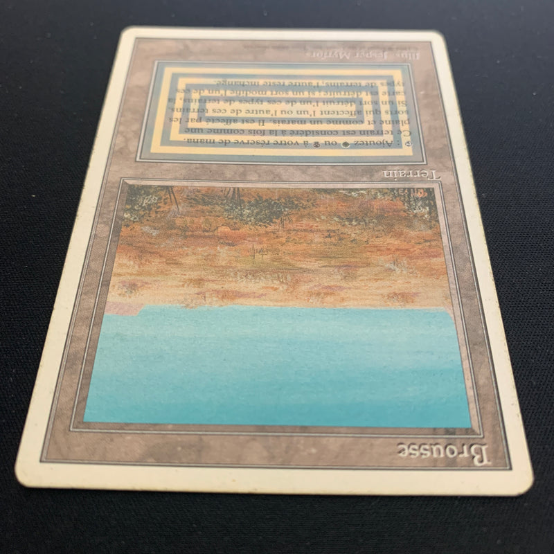 Magic the Gathering Scrubland - Foreign White Bordered - French 