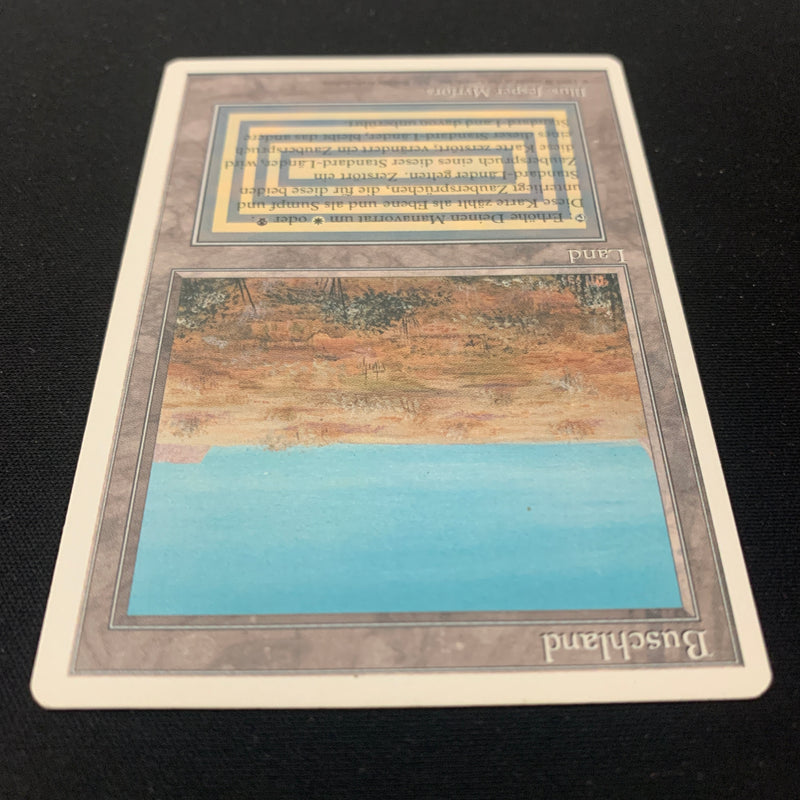 Magic the Gathering Scrubland - Foreign White Bordered - German 