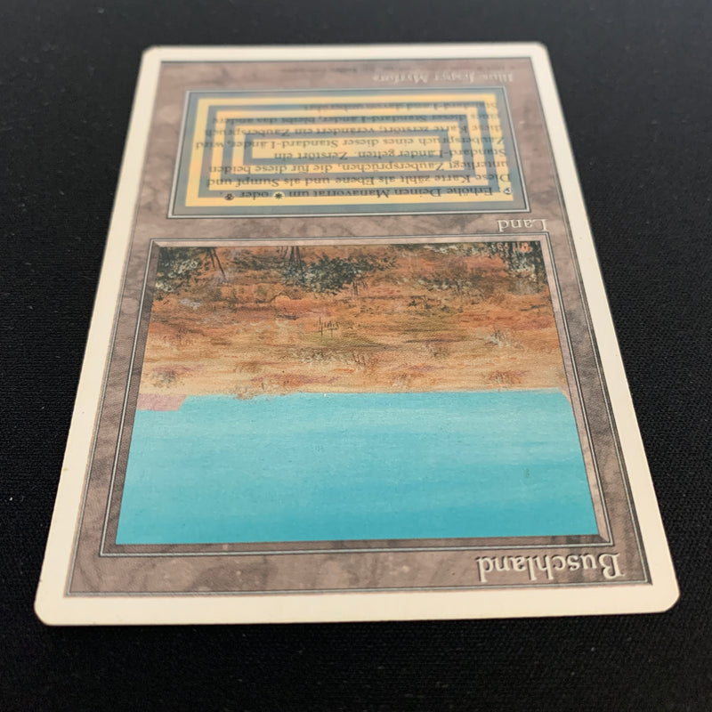 Magic the Gathering Scrubland - Foreign White Bordered - German 