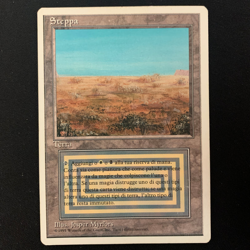 Magic the Gathering Scrubland - Foreign White Bordered - Italian 