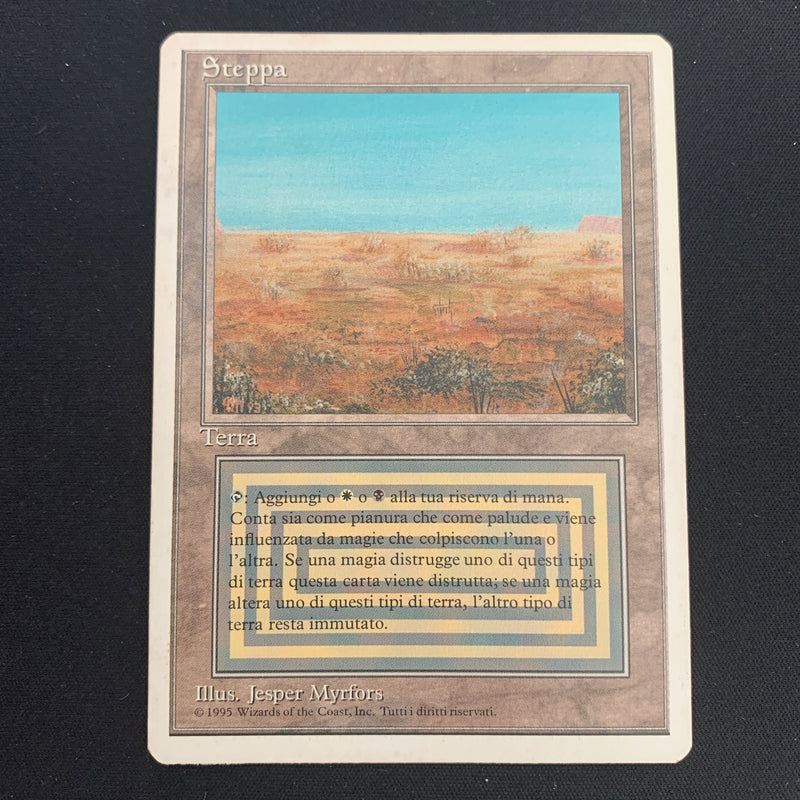 Magic the Gathering Scrubland - Foreign White Bordered - Italian 