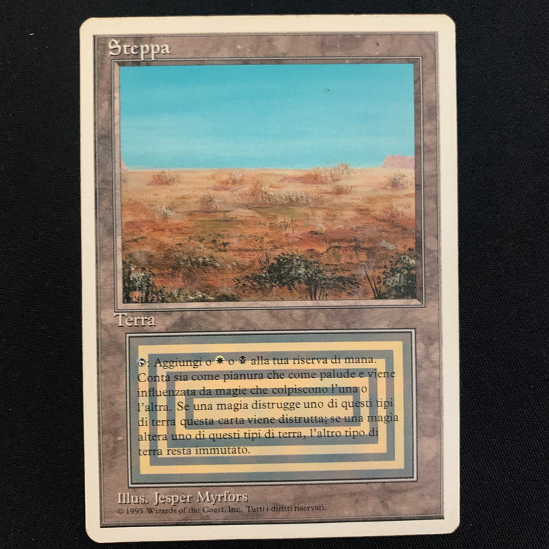 Magic the Gathering Scrubland - Foreign White Bordered - Italian 