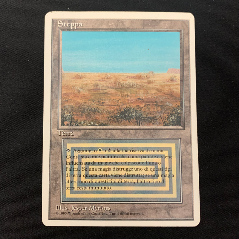 Magic the Gathering Scrubland - Foreign White Bordered - Italian 