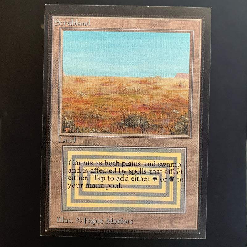 Magic the Gathering Scrubland - International Edition 