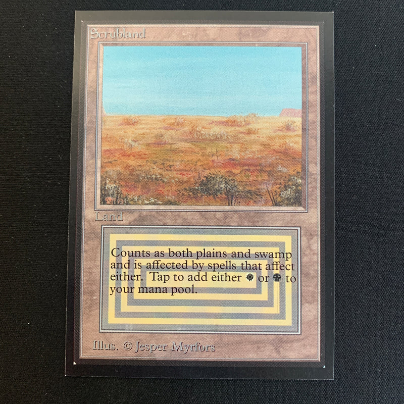 Magic the Gathering Scrubland - International Edition 