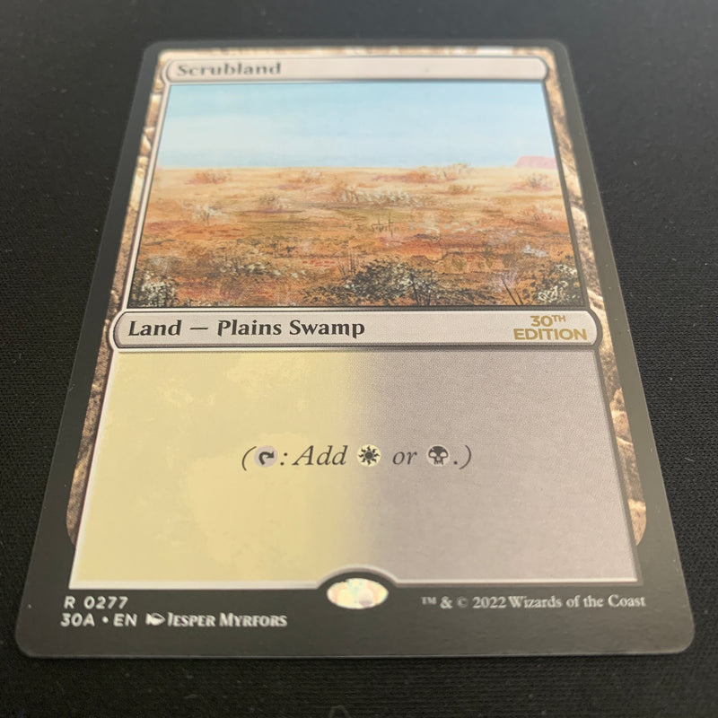 Magic the Gathering Scrubland (Modern Frame) - 30th Anniversary Edition 