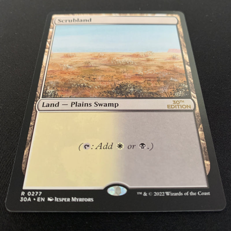 Magic the Gathering Scrubland (Modern Frame) - 30th Anniversary Edition 