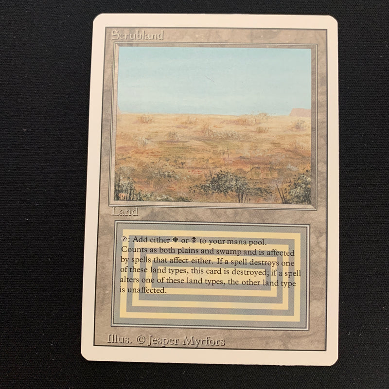 Magic the Gathering Scrubland - Revised NM - 23620