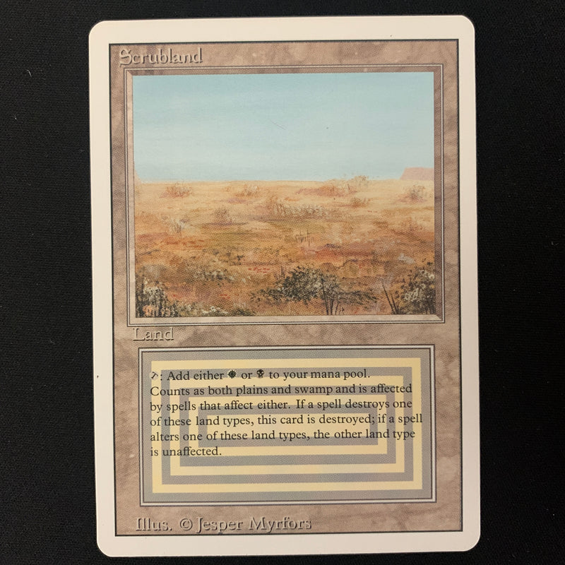 Magic the Gathering Scrubland - Revised EX - 22826