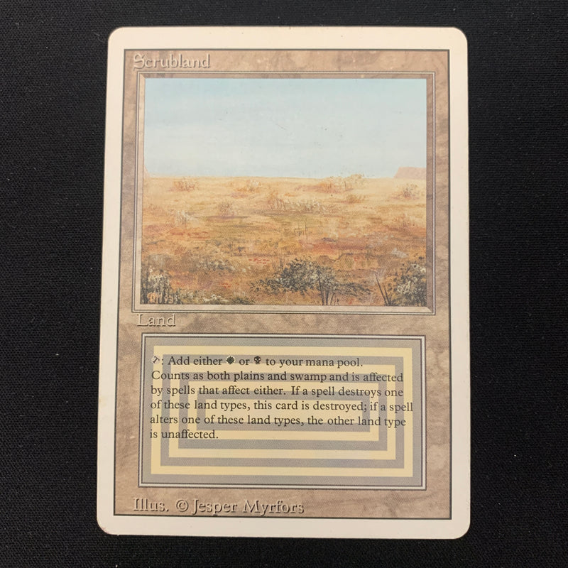 Magic the Gathering Scrubland - Revised 