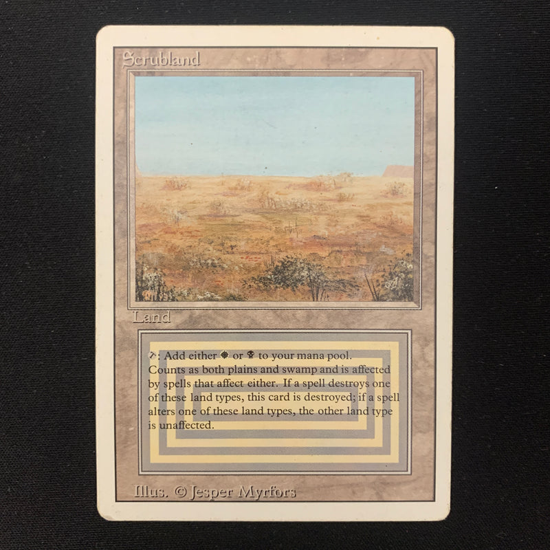 Magic the Gathering Scrubland - Revised LP - 23938