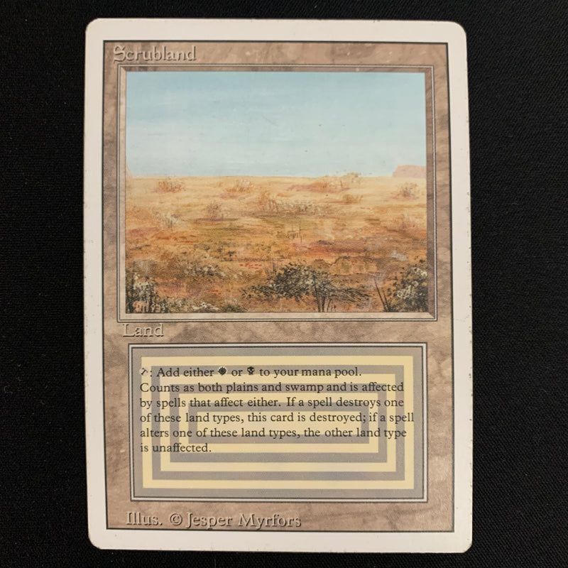 Magic the Gathering Scrubland - Revised LP - 24392