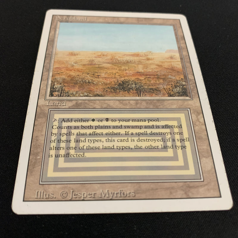 Magic the Gathering Scrubland - Revised 