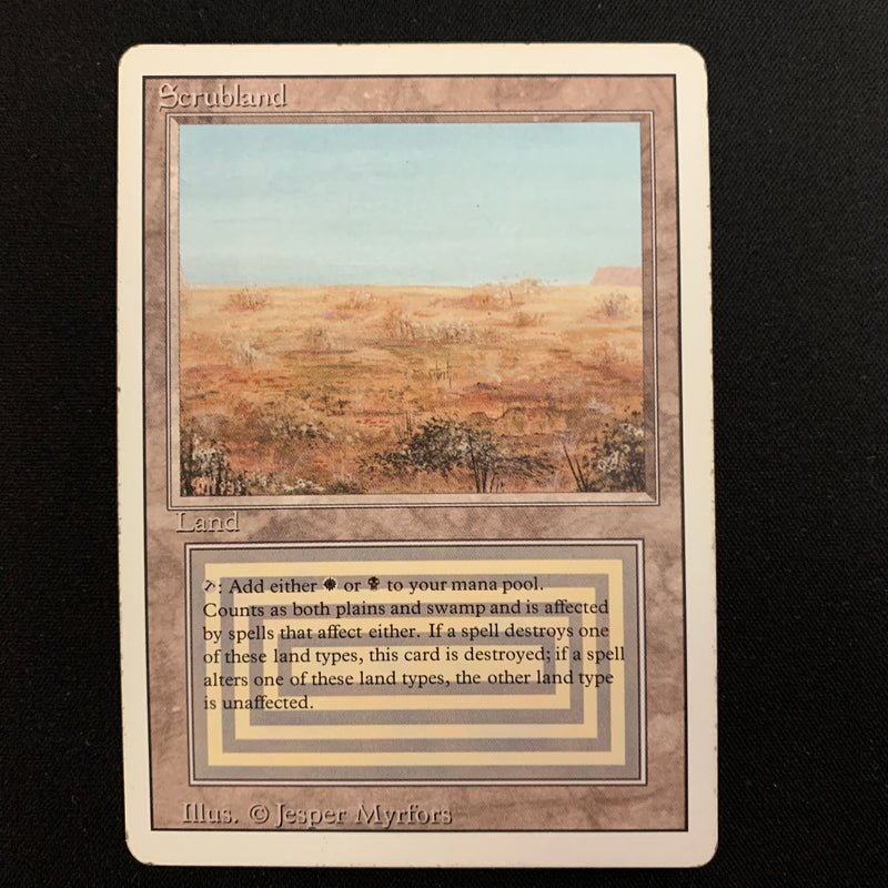 Magic the Gathering Scrubland - Revised 