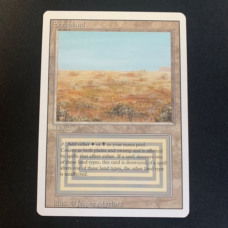 Magic the Gathering Scrubland - Revised 