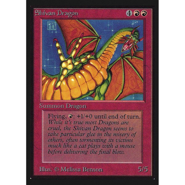 Magic the Gathering Shivan Dragon - Collectors’ Edition NM