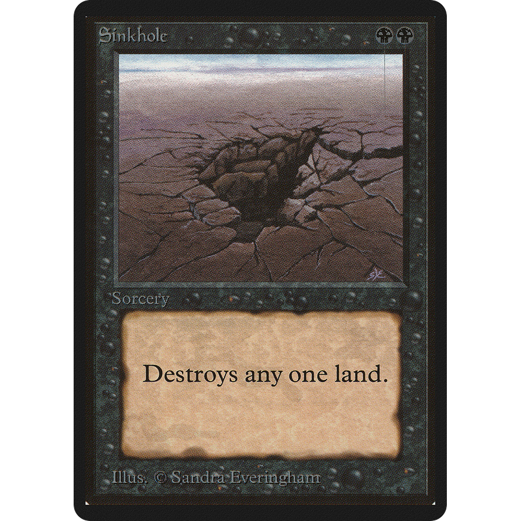 MTG Singles - Sinkhole - Beta - NM