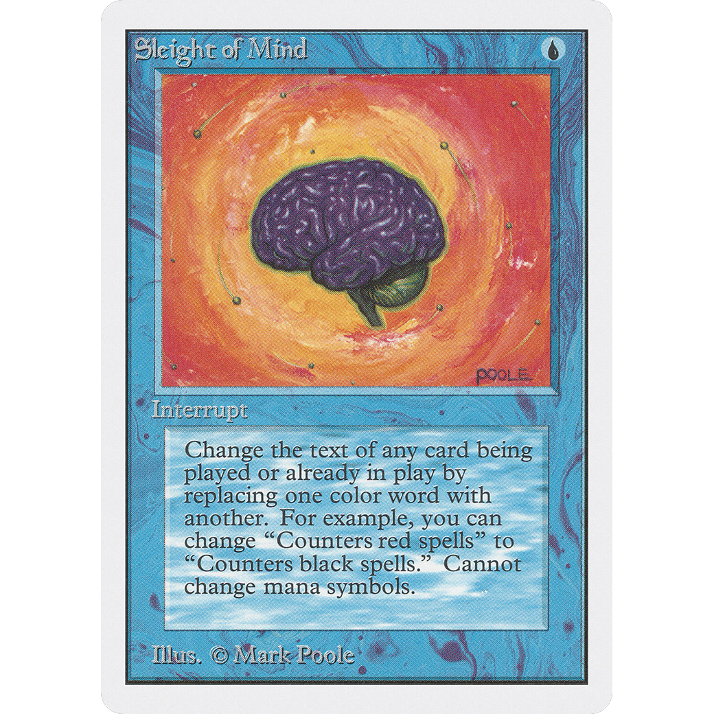 MTG Singles - Sleight of Mind - Unlimited - NM