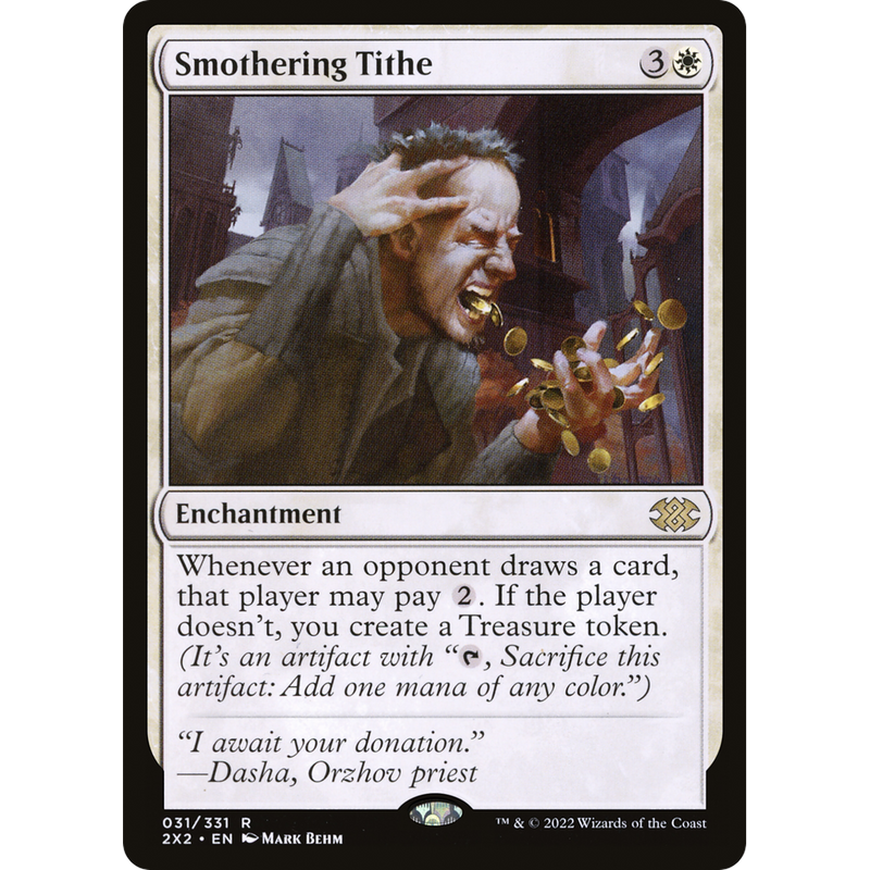 Magic the Gathering Smothering Tithe - Double Masters 2022 NM