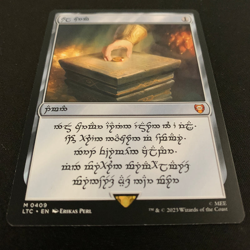 Magic the Gathering Sol Ring (Dwarven) - Commander: the Lord of the Rings: Tales of Middle-earth: Extras - NM 