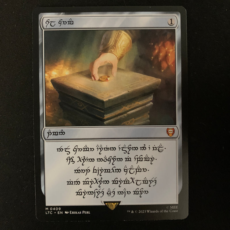 Magic the Gathering Sol Ring (Dwarven) - Commander: the Lord of the Rings: Tales of Middle-earth: Extras - NM 