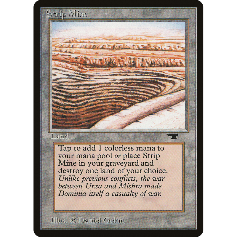 Magic the Gathering Strip Mine (Even Horizon) - Antiquities NM